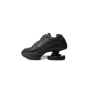 Z Coil Shoes Womens 6 Orthopedic Walking Shoes Black Leather